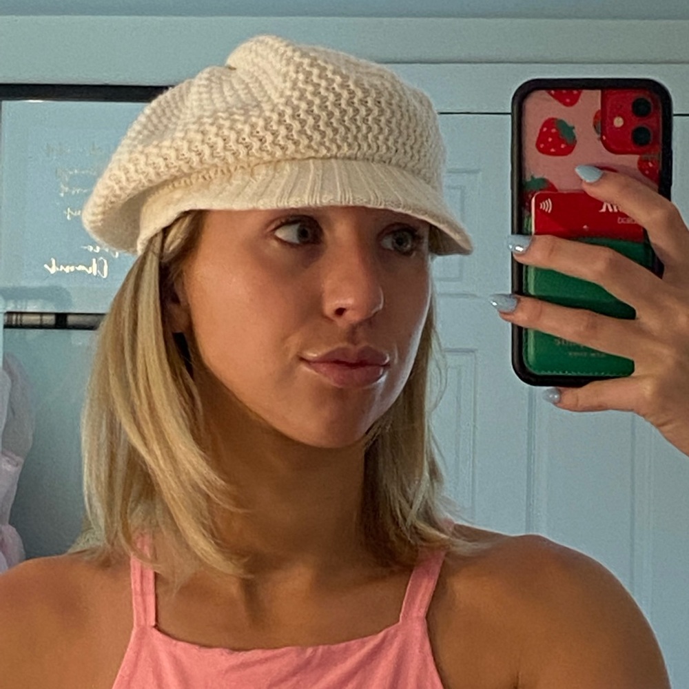 NEW cream beret hat